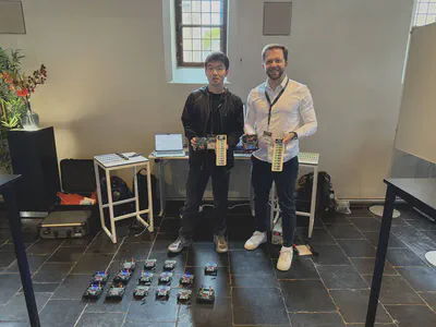 Demo setup with 120 devices