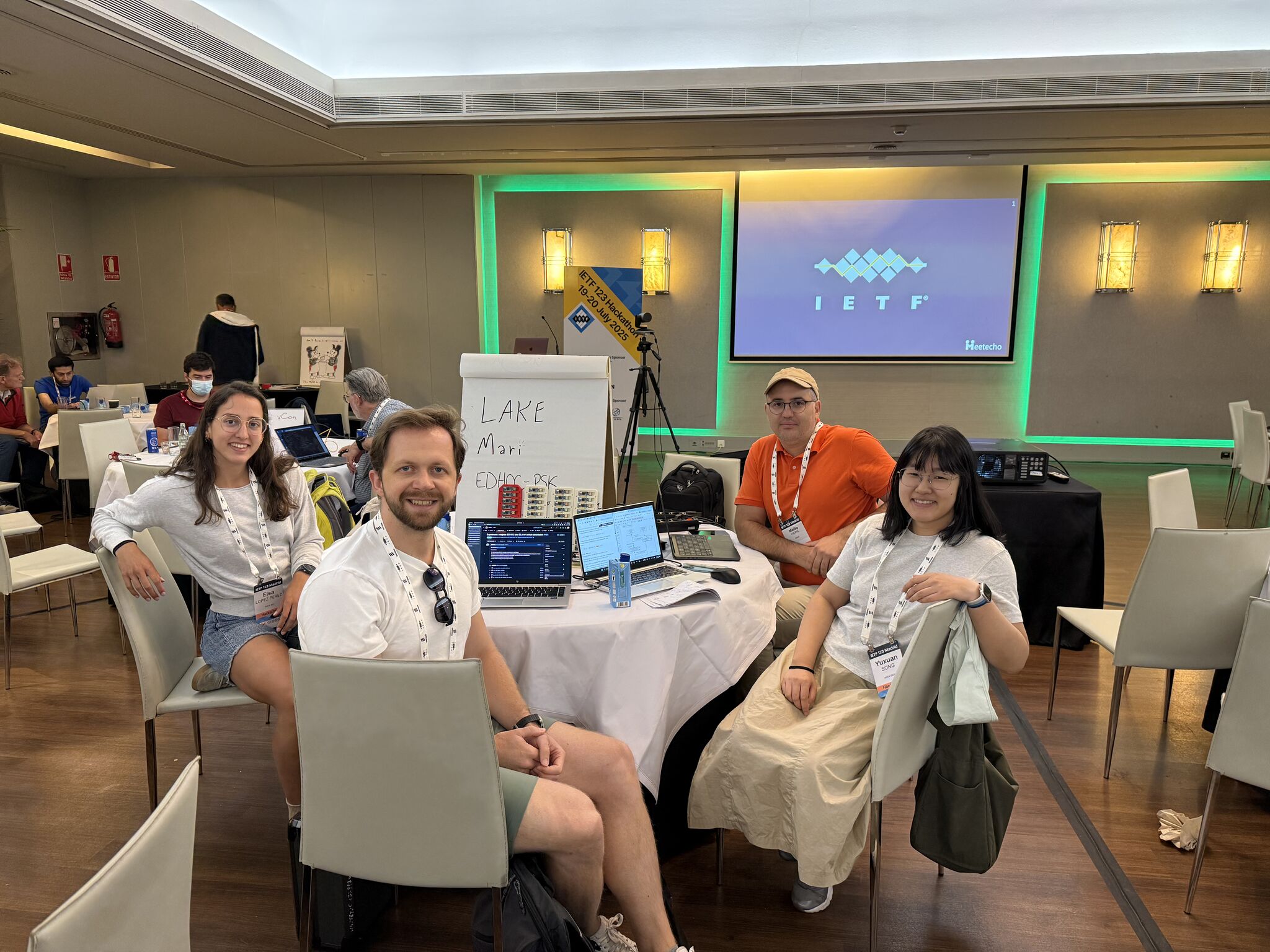 Team photo in Madrid