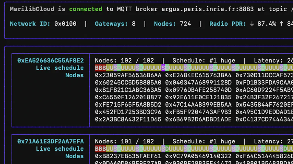 Mari: scaling BLE to 1,000 robots